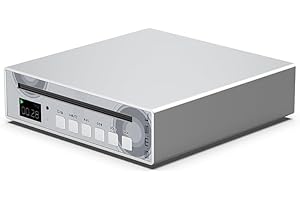 LEAUDIO SMSL PL100 CD Player CS43131 decoder Support Optical coaxial 3.5mm Headphone Output with Remote Control Hi-res (Silver)