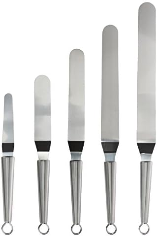 (アーニェメイ)Bonjanvye ケーキ スパチュラ 4 インチ スパチュラ ワックス スパチュラ メイク ステンレス キット-ベンド