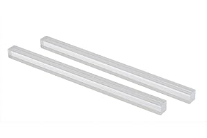 Unifizz Acrylic Square Rod,Clear,15mmx15mmx250mm,Solid Plastic PMMA Bar 2pcs
