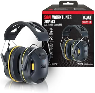 WorkTunes Connect Casque antibruit sans fil avec Bluetooth 90570E-1