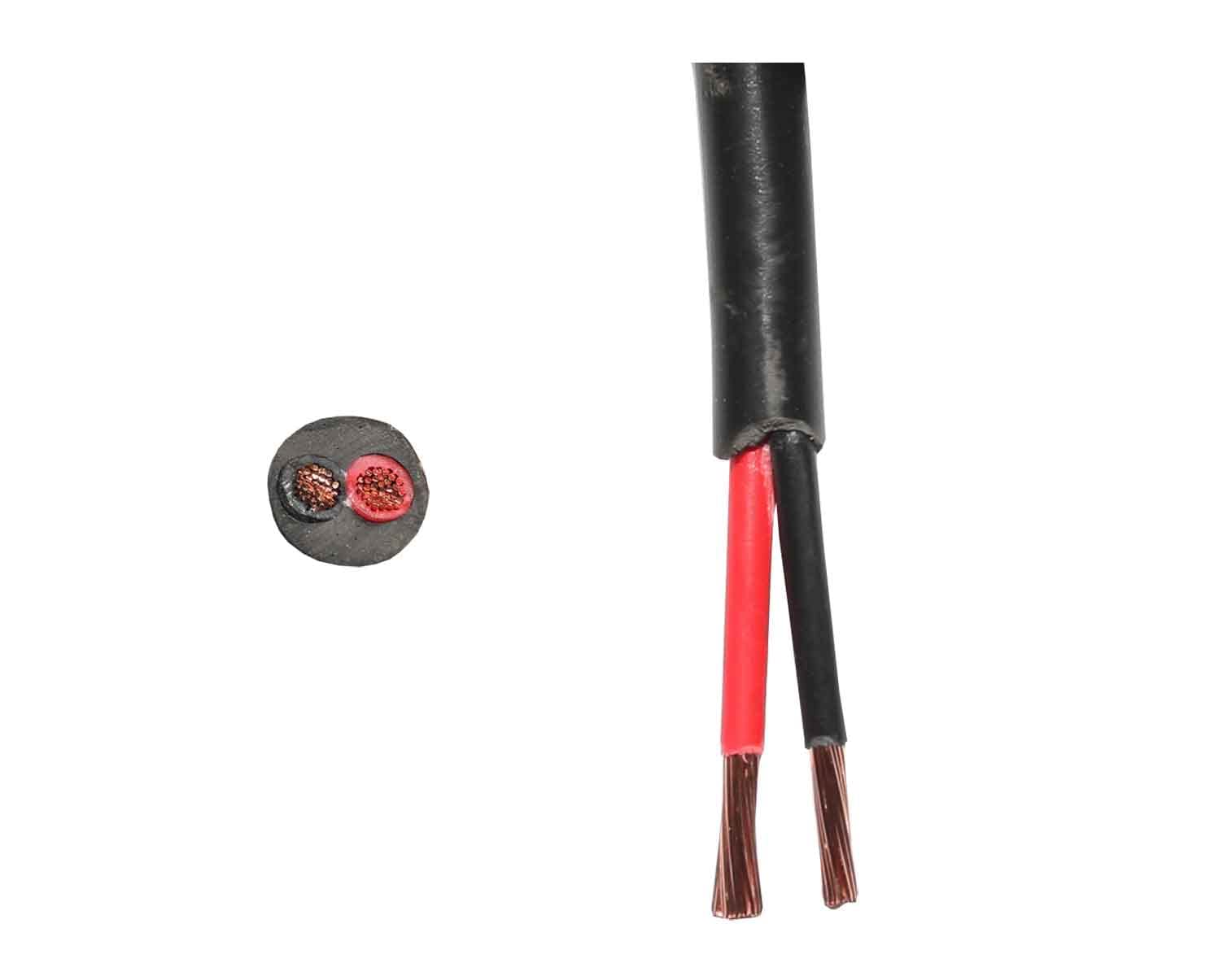 Thin Wall Cable Twin 2 Core 12v 24v Black Red Round PVC Wire Auto Marine Solar (2.50mm2 29A, 30 Metre Reel)