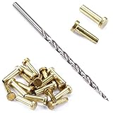 Cutlery Rivets (10 Pack) + [1] Step Drill for DIY