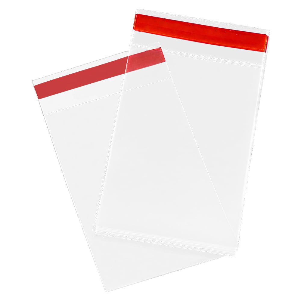 HLIWS 200 Pcs Self-Sealing Clear Penny Sleeves, Ultra-Clear Card Protector, Trading Card Sleeves, for Trading Pokemon Cards, Magic The Gathering, Board Games (6.2 * 9 cm)