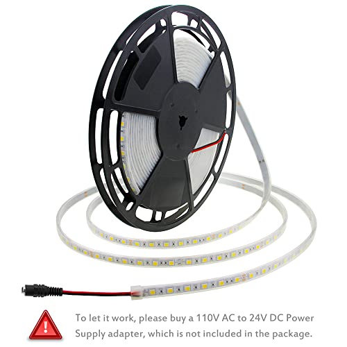 ALITOVE 32.8ft Warm White LED Strip Lights Waterproof IP67 10m 600 LEDs ...