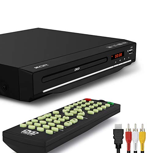 Region Free DVD Player,DVD Players for tv with HDMI&AV Output Port,USB