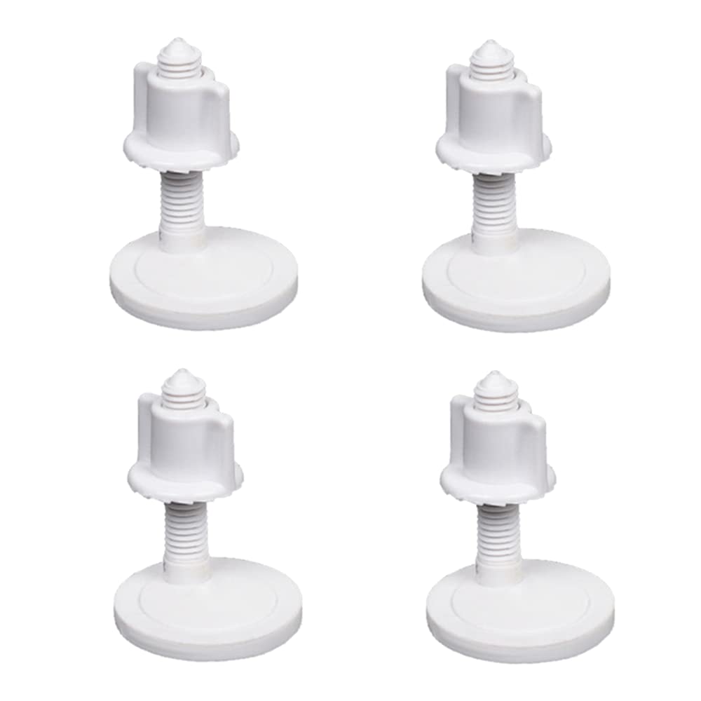 2 Pair Toilet Lid Screw Plastic Toilet Cover Hinge Bolt White Toilet Seat Repair Fitting Toilet Repair Kits for Toilet Seat Repair — image 1