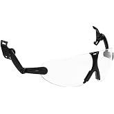 3M Safety Glasses, ANSI Z87, Anti-Fog Clear Lens | Attaches to Hard Hat Suspension, Pack of 1