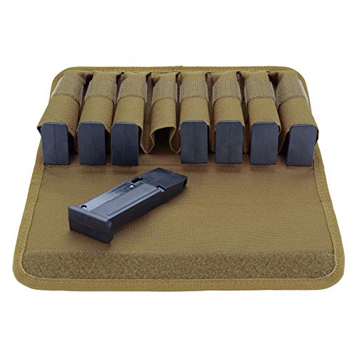 Raiseek Molle 8 Mag Pouch with Cover, Pistol Magazine Storage Pouch Pricepulse