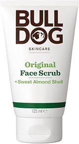 Bulldog Skincare Original Face Scrub for Men 125 ml Exfoliating Almond Shell