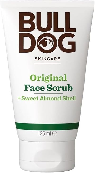 Bulldog Skincare Original Face Scrub for Men 125 ml Exfoliating Almond Shell