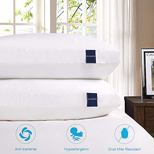 ACCURATEX Premium Bed Pillows Standard Size Set of 2, Shredded Memory