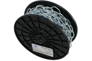 TC CHAIN TC Decorator Chain, WELDLESS Chain, 50' FEET Reel/ROLL (10409, 50 Feet, Zinc)