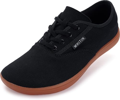 Amazon.com | WHITIN Canvas Barefoot Sneakers for Men Wide  display picture 2