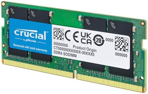 Crucial RAM 8GB DDR4 3200MHz CL22 (or 2933MHz or 2666MHz) Laptop