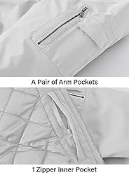 BGOWATU Men's Jacket Windproof Quilted Bomber
