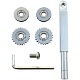 DONGGUA Texture Woodturning Tool Thread Spiral Turning Tools Texturing and Spiralling System Wheel Cutter Woodturning Accessaries