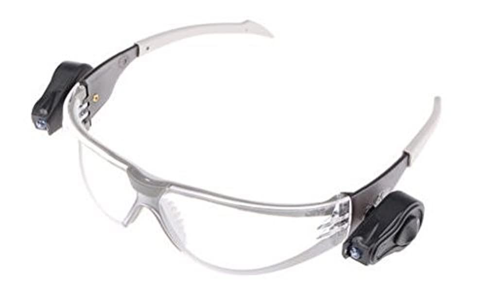 3M LED Light Vision Safety Glasses, Anti-Scratch / Anti-Fog, Clear Lens, 11356-00000