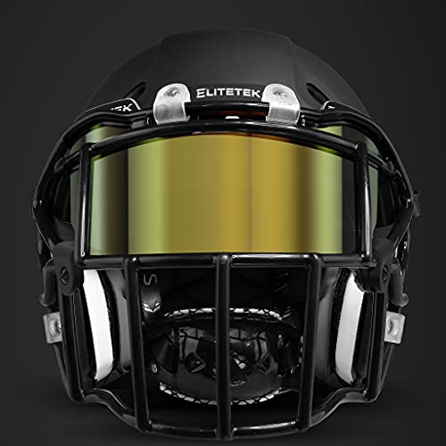 EliteTek Football Facemask Visor Color Tinted EyeShield for Football