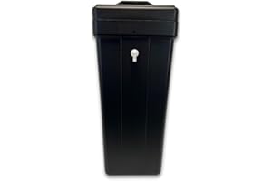 AFFORDABLEWATER.US 15x17x36 Rectangular Brine Tank for Water Softener with Brine Safety Float Included (Black)
