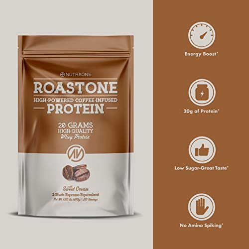 oastOne Coffee Protein Powder by NutraOne Low Sugar, Coffee Infused