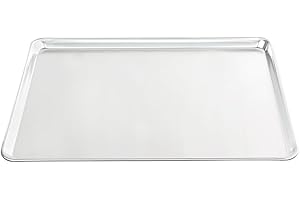 EMPURA Chef Approved 26" Wide Aluminum Sheet Pan | Professional Full Size Heavy Weight Baking Bun with Rectangular Shape for Restaurant Kitchen Cafeteria Pantry | Closed Bead, 26"W x 18"D x 1.13"H, 16-Gauge