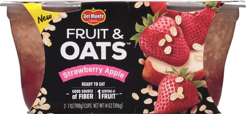 DEL MONTE FRUIT AND OATS, STRAWBERRY APPLE, 7 OZ