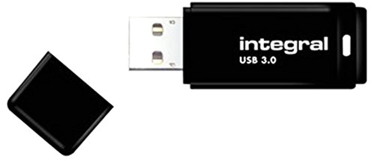 Integral 16GB USB 3.0 Black Key with Fixable Cap