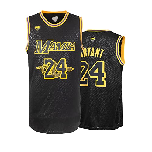 Men's #24#8 Legend Basketball Jersey Black Mamba Snakeskin Fans