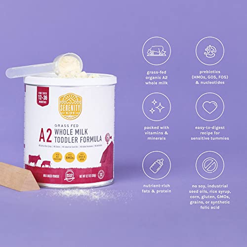 Serenity Kids Toddler Formula Powder Drink Made with Grass Fed Organic