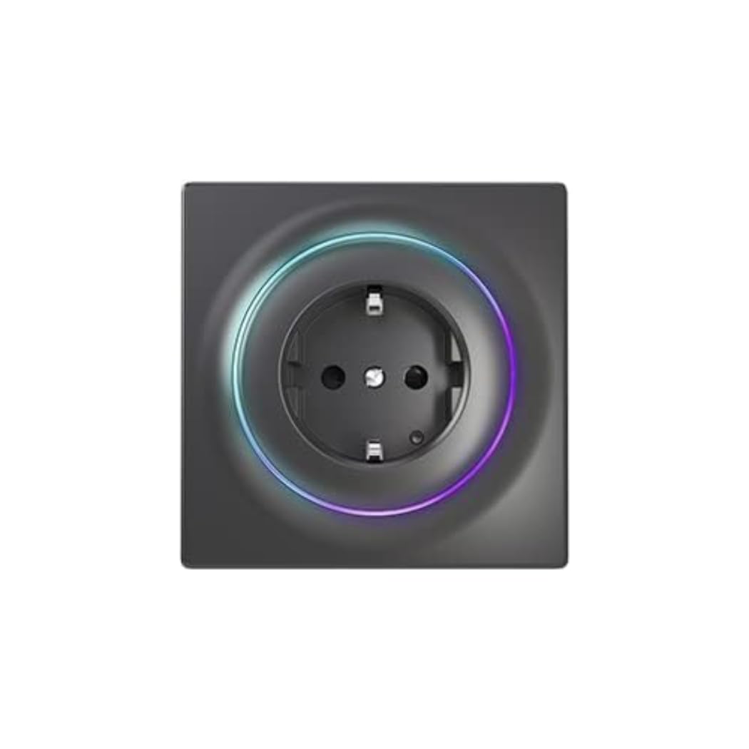 Fibaro Walli Outlet FGWOF-011-8 F/Z-Wave Plus Intelligent Socket Type F, Anthracite