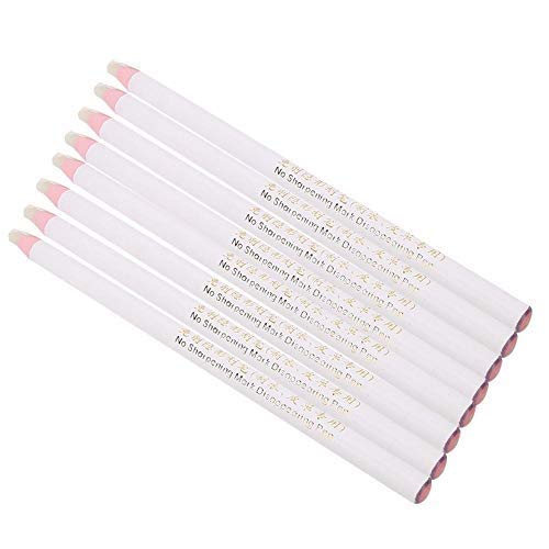 White Water Soluble Tailor Marking Pencils for Sewing, Tracing, Crafting, 8 Pack
