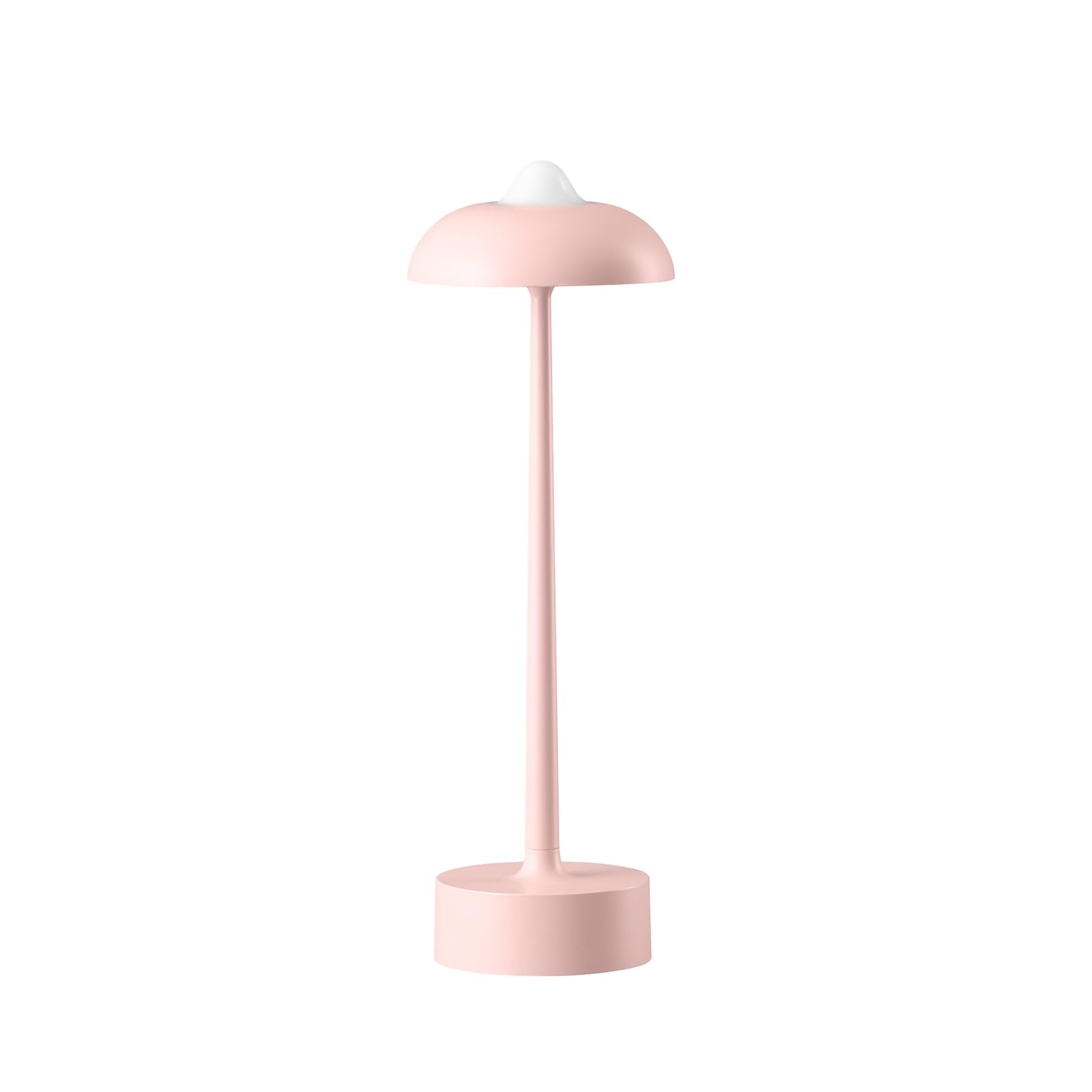 DAWALIGHT Pink Table Lamp 3 Colors LED Dimmable Portable Light Cordless Table Lights Rechargeable IP44 Table Lighting Nightstand Lamp for Bedroom Living Room Restaurant Girl, Aluminum