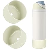 BKBY 2PCS Silicone Water Bottle Boot, Compatible with Owala 24oz 32oz 40oz, Protective Anti-Scratch & Anti-Dent No Noise Sleeve Cover for FreeSip/Twist/Flip Water Bottles (Iced Breeze, 24oz)