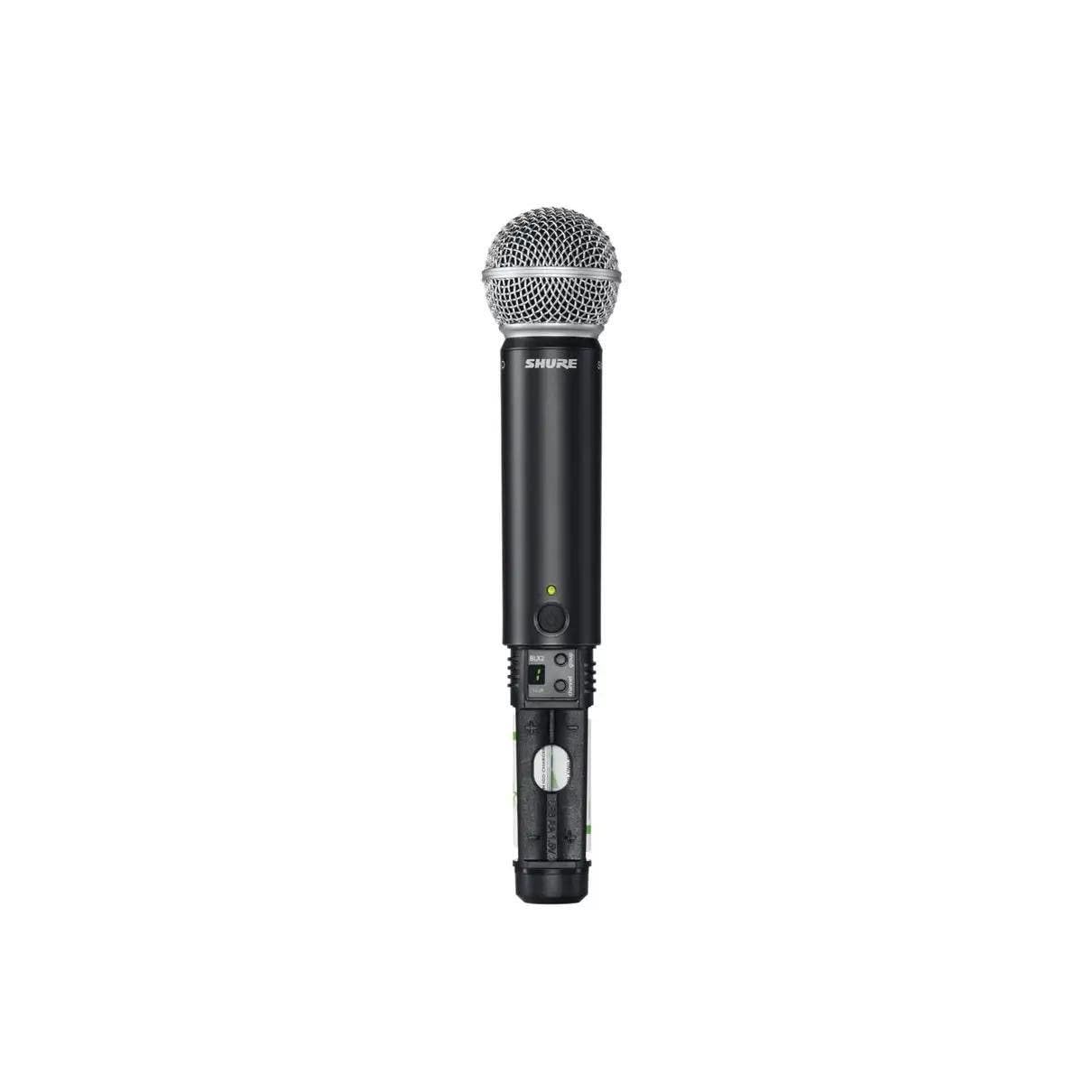 Shure BLX288/SM58 Wireless Microphone System - 14-Hour Battery Life, 300 ft Range, UHF | Includes (2) SM58 Handheld Vocal Mics, Dual Channel Receiver | H11 Band (BLX288/SM58-H11)