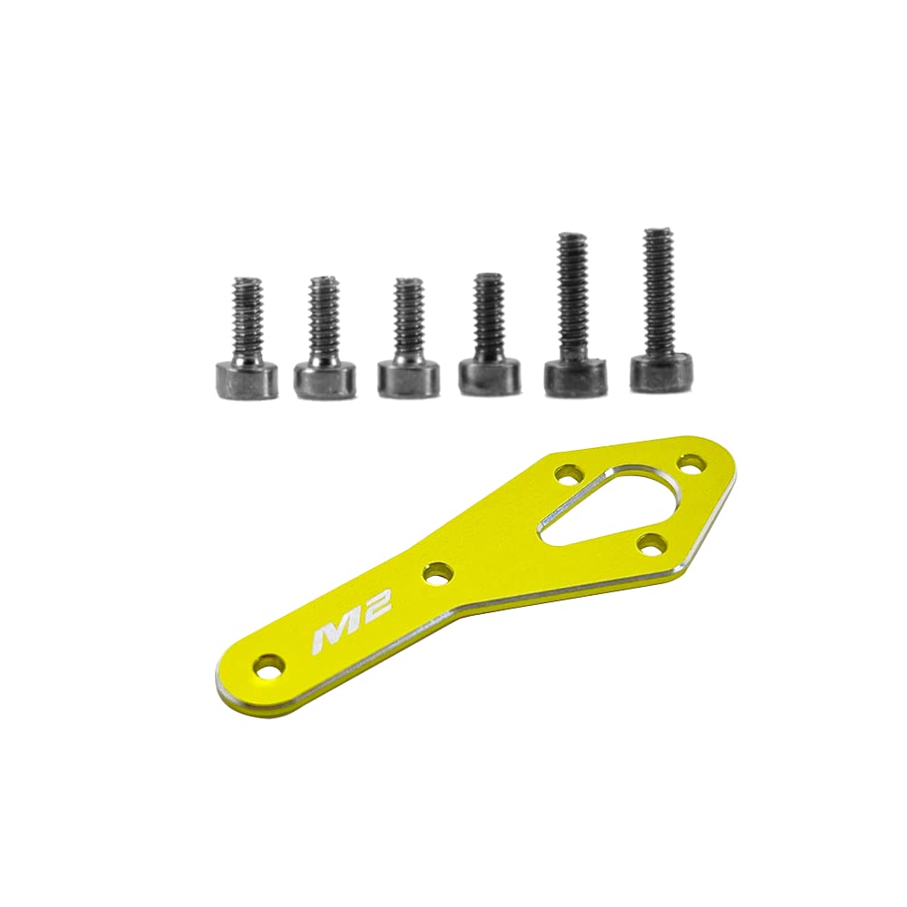 OMPHOBBY M2 EVO Helicopter Parts OSHM2318Y Tail Motor Reinforcement Plate Set Yellow Original Replacement for OMP HOBBY M2-EVO RC Helicopters Accessories Spare Part