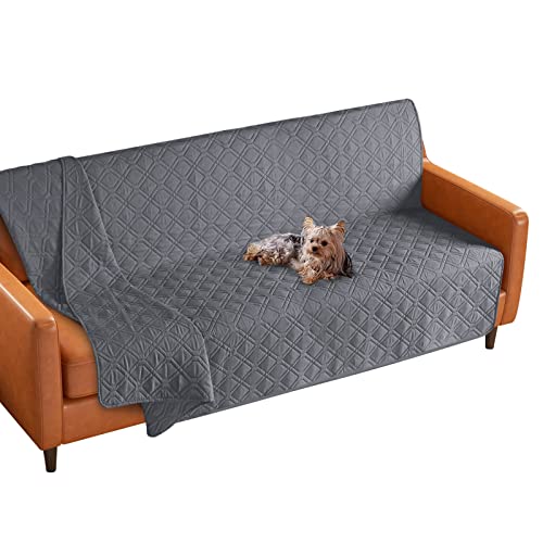 VANSOFY Upgraded Sectional Couch Covers 100% Waterproof L Shaped Sofa Slipcover Reversible Chaise Lounge Cover for Sectional Sofa Furniture Protector Cover for Pets Dog Cat(X-Large, Gray)