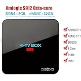 DHong R-TV BOX PRO, Amlogic S912 Android 7.1 TV BOX 3G DDR4 32GB EMMC Flash KDMC 17.1 Bluetooth 4.0 Supported