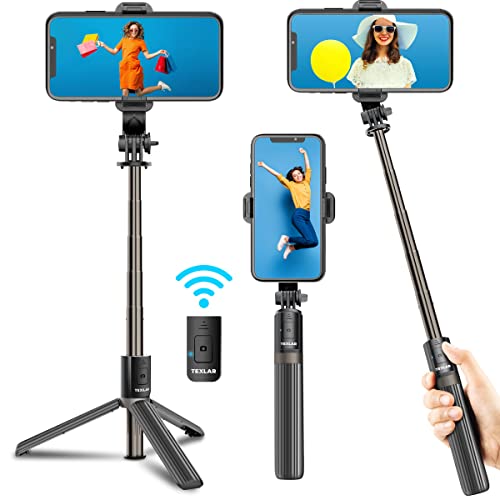 Texlar Selfie Stick Tripod with Remote for iPhone