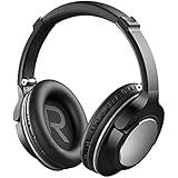 ONEISALL Bluetooth Headphones Over Ear, Wireless Headset with Hi-Fi Deep Bass, Foldable, Comfortable Protein Earpads, Light Wireless Headphones w/Built-in Microphone and Wired Mode for TV/PC/Cellphone