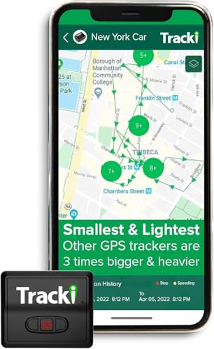 Tracki GPS Tracker for Vehicles – Real-Time 4G LTE Assets & Car Tracking Device with App, Magnetic Mount, Compact Design, Worldwide Coverage – iOS & Android (Subscription Required)
