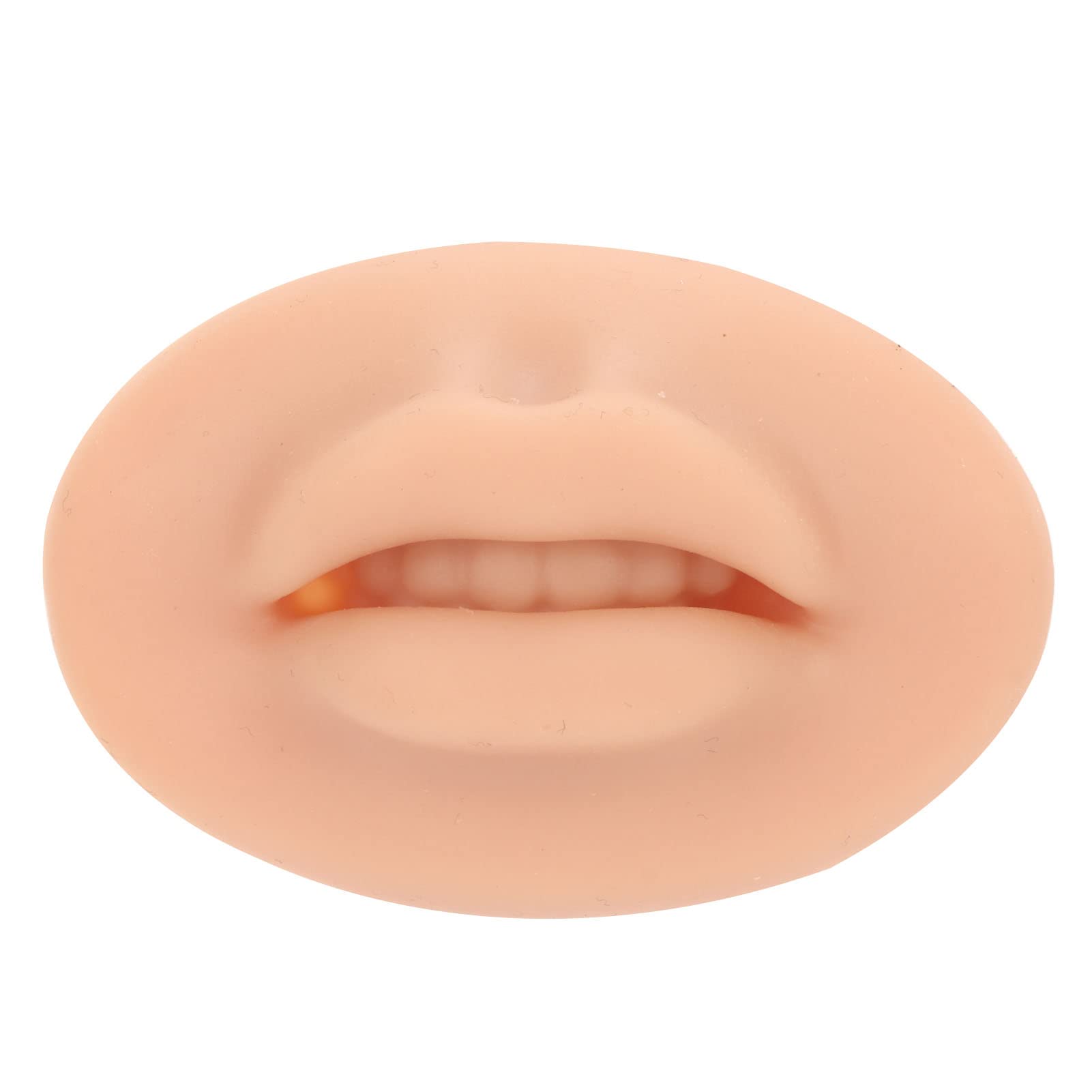 10PCS Silicone Fake Lips Skin Tattoo Soft Microblading Practice Lips Open Mouth Silicone 3D Fake Lips Permanent Makeup Training Practice Skin Lip Mold for Tattoo Artists Training Skin Cosmetic
