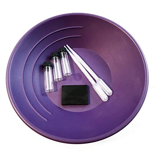 ASR Outdoor Gold Rush Gold Prospecting Pan Kit with Glass Vials Pocket Scale 7pc