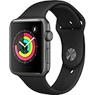 Apple Watch Series 3 (GPS) 42mm Smartwatch (Space Gray Aluminum Case, Black Sport Band)