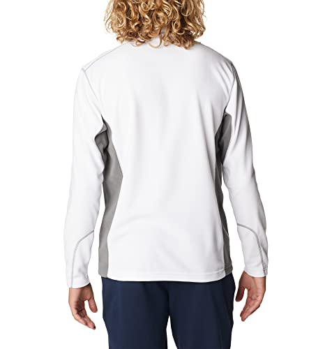 Klamath Range 2 Half Zip Pull en polaire Homme, White/City Grey, S