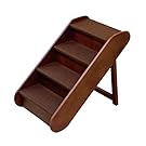 PetSafe Solvit PupSTEP Wood Pet Stairs, Foldable Steps for Dogs and Cats, Best for Small to Medium Pets