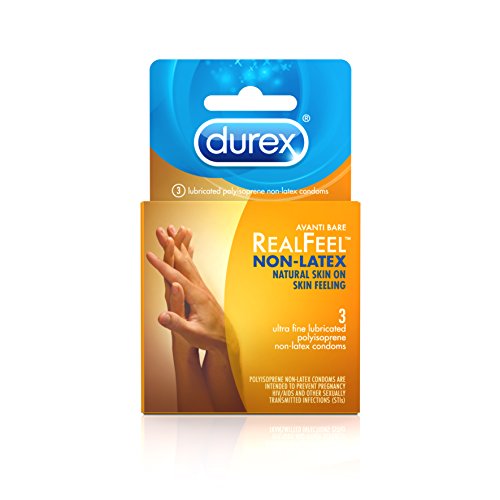 Durex Condom Real Feel Non Latex Condoms, 3 Count Pricepulse