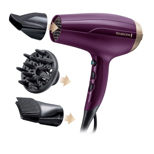Remington Haartrockner Ionen [leicht & mehr Volumen] Your Style (2300 W, Set inkl. Stylingdüse, Diffusor, Haaransatz-Booster für mehr Volumen, 3 Heiz-