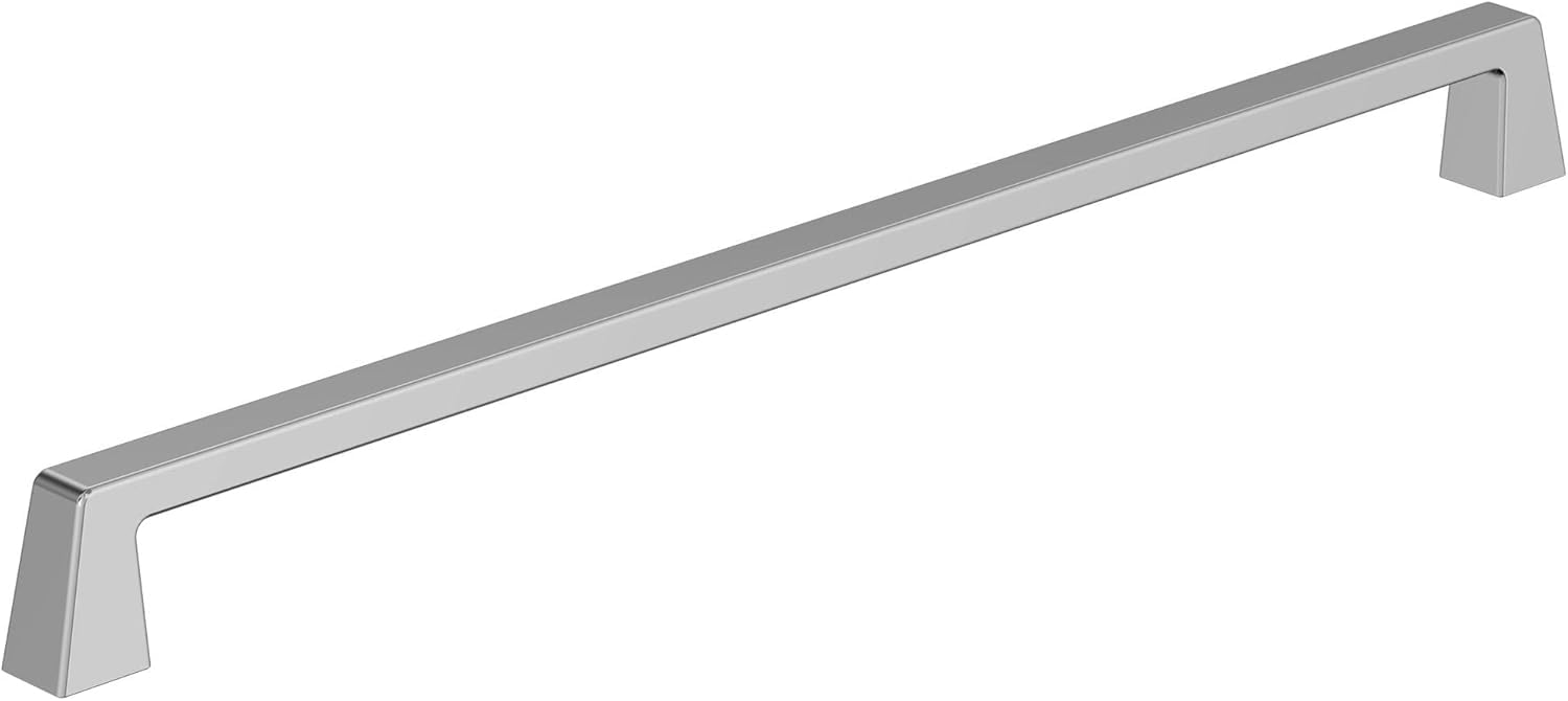 Amerock BP5528426 | Polished Chrome Cabinet Pull | 12-5/8 in (320 mm) Center-to-Center Cabinet Handle | Blackrock | Drawer Pull | Kitchen Cabinet Handle | Furniture Hardware Image Amerock BP5528426 | Polished Chrome Cabinet Pull | 12-5/8 in (320 mm) Center-to-Center Cabinet Handle | Blackrock | Drawer Pull | Kitchen Cabinet Handle | Furniture Hardware Image