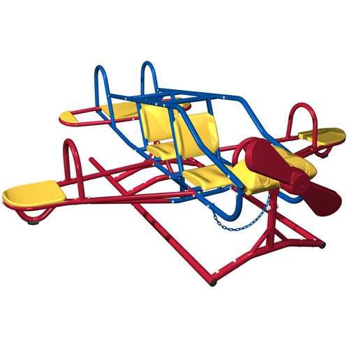 Lifetime 151110 Ace Flyer Airplane Teeter Totter, Primary Colors