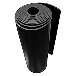 EPDM Rubber Sheet, Black, 60A, 0.062" x 36" x